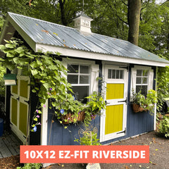 EZ-Fit Riverside Shed Kit 10 x 12 | USA Made | Choose Floor Kit