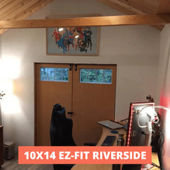 EZ-Fit Riverside Shed Kit 10 x 14 | USA Made | Choose Floor Kit