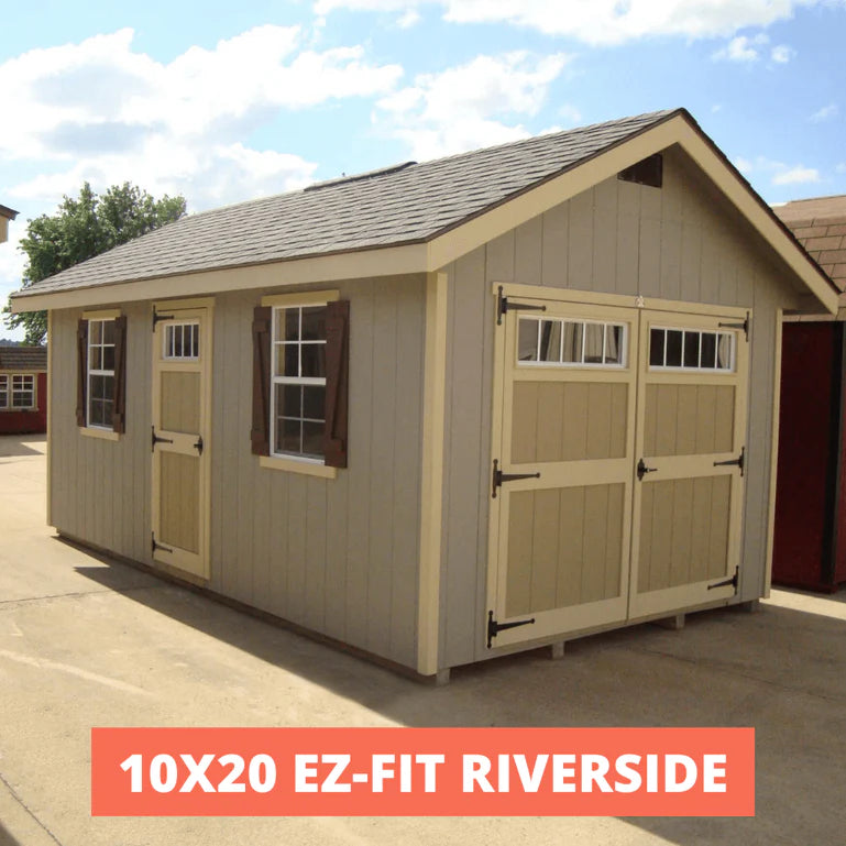 EZ-Fit Riverside Shed Kit 10 x 20 | USA Made