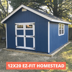 EZ-Fit Homestead Shed Kit 8 x 10 | USA Made | Choose Floor Kit