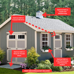 EZ-Fit Riverside Shed Kit 10 x 12 | USA Made | Choose Floor Kit