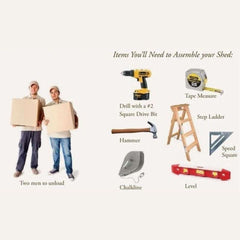 EZ-Fit Heritage Shed Kit 12 x 16 | USA Made | Choose Floor Kit