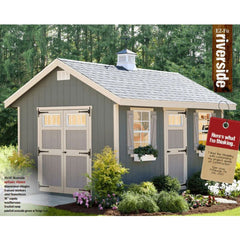 EZ-Fit Riverside Shed Kit 10 x 12 | USA Made | Choose Floor Kit